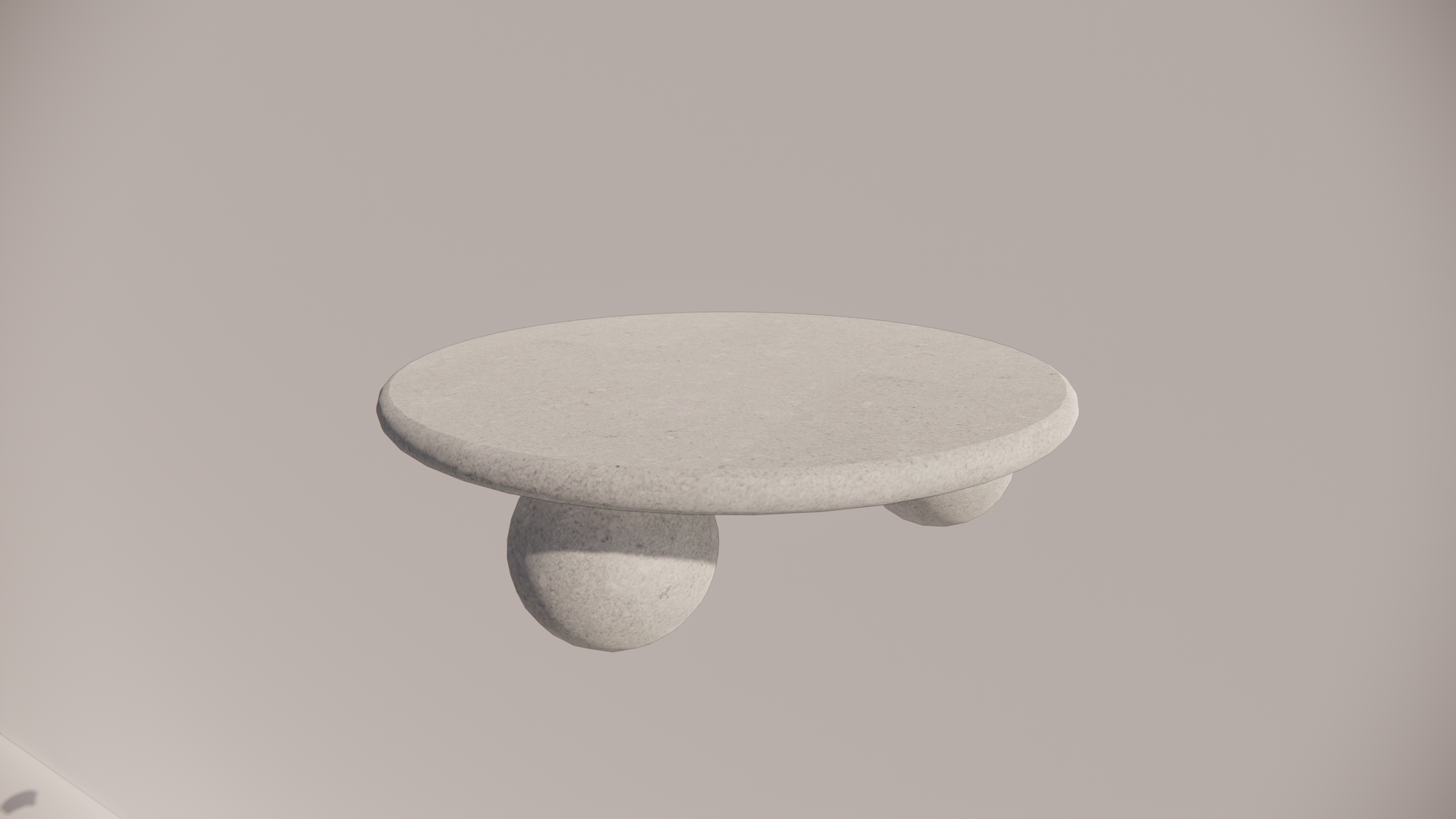 Natural Stone Limestone Olive Green Textured Finish Circular Coffee Table Top 