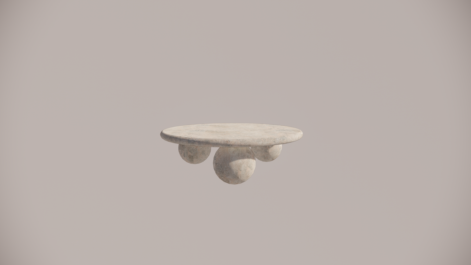 Natural Stone Marble Gold Brown Blue  Textured Finish Circular Coffee Table Front 