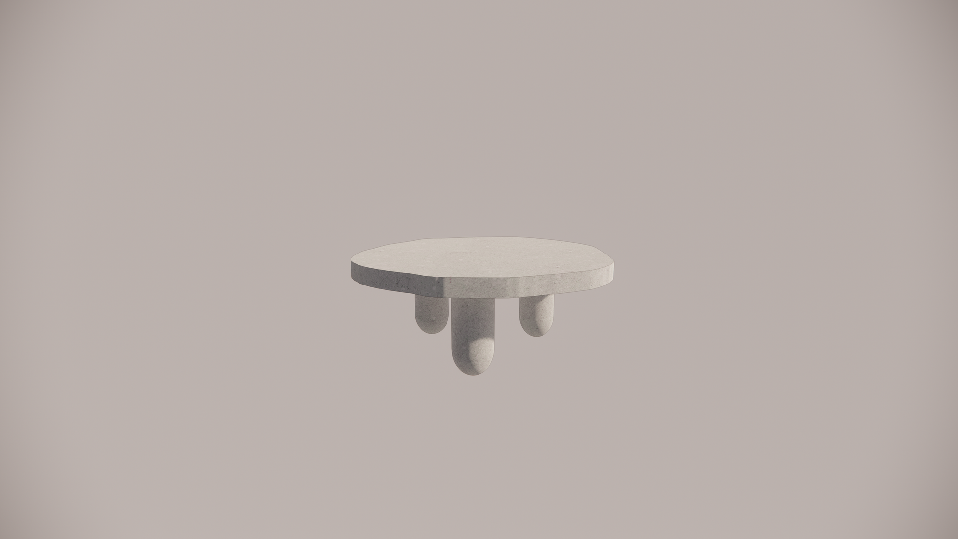 Natural Stone Limestone Olive Textured Finish Organic Coffee Table Front 