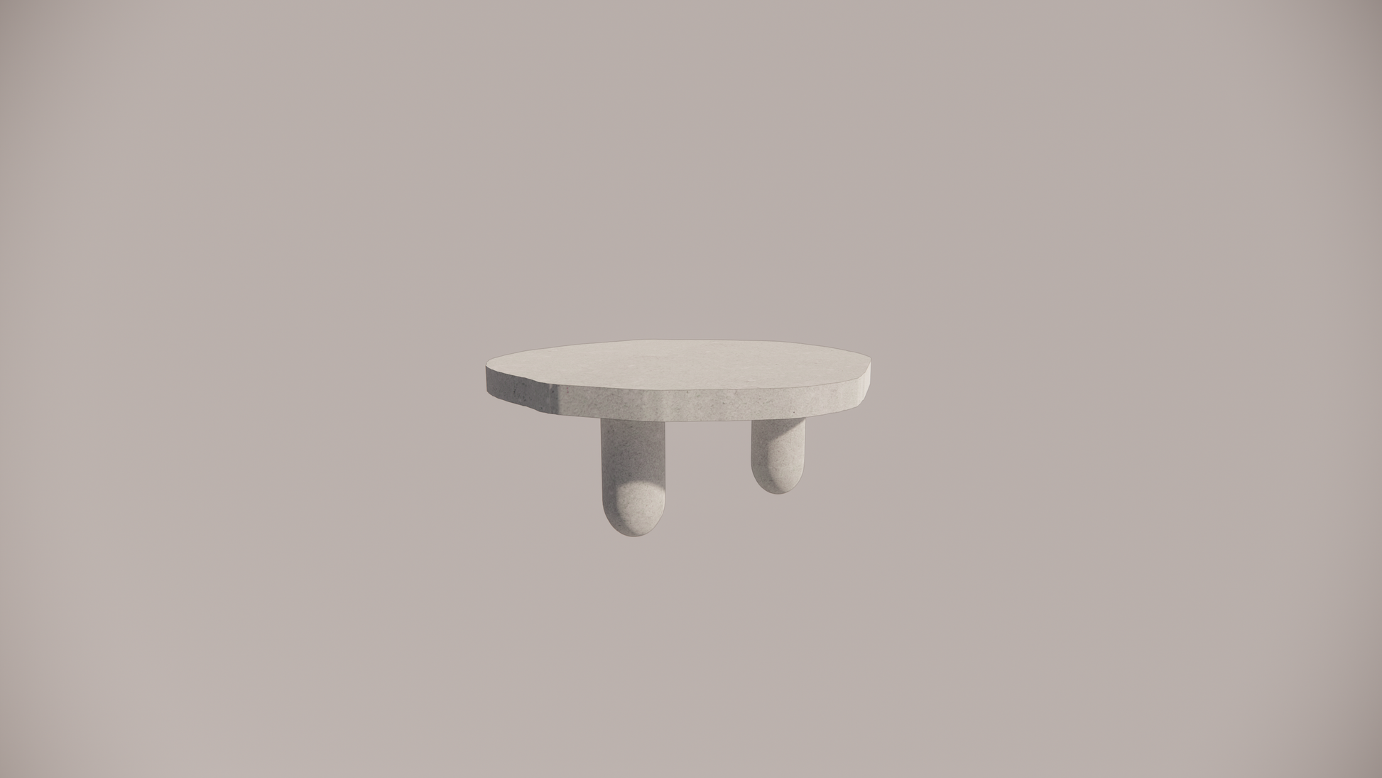 Natural Stone Limestone Olive Textured Finish Organic Coffee Table Front 