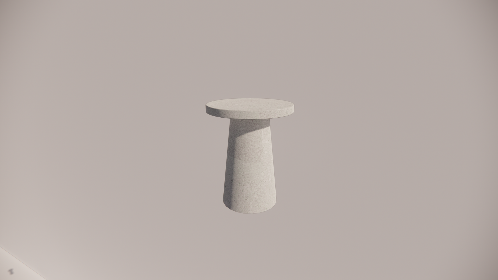Limestone Natural Stone Olive Textured Finish Side Table Front