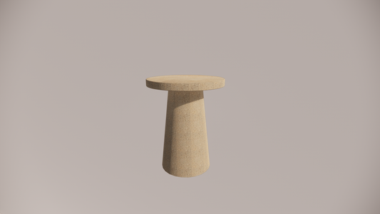 Limestone Natural Stone Textured Finish Side Table Front