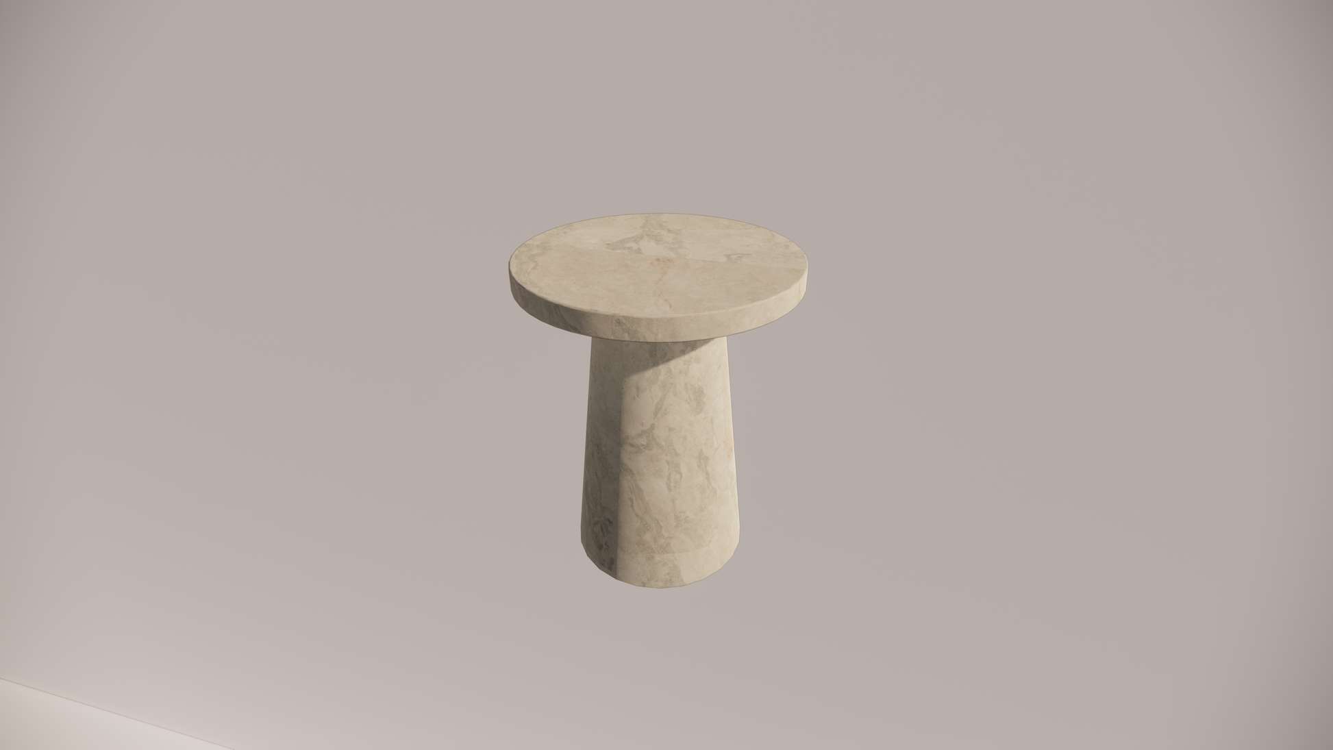 Marble Natural Stone Blue-Grey Textured Finish Side Table Top Side 