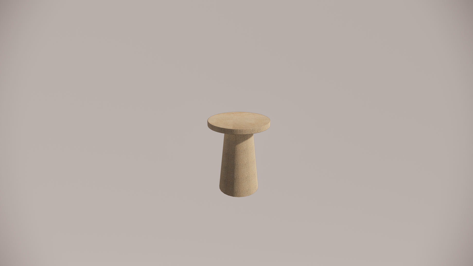 Limestone Natural Stone Textured Finish Side Table Front