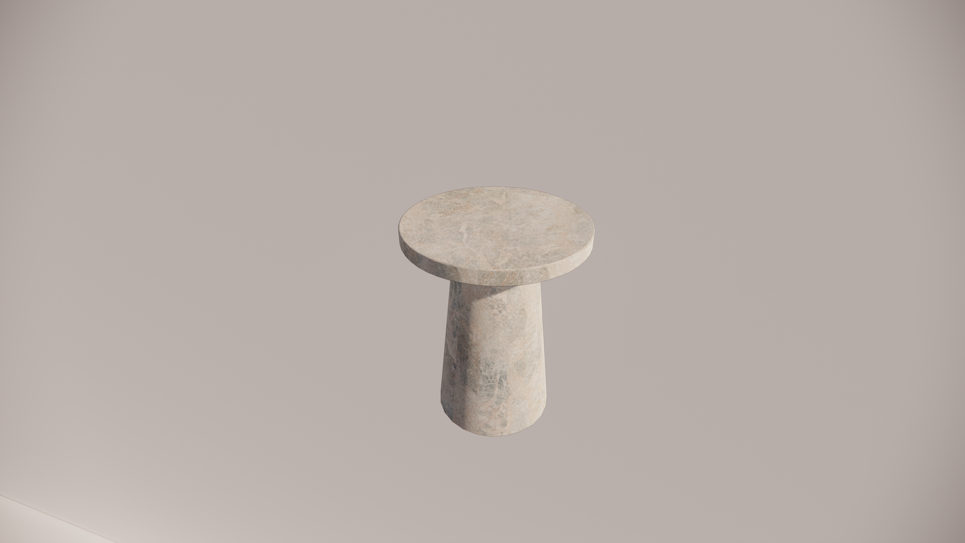 Natural Stone Marble Blue-Grey Brown Gold Textured Finish Side Table Top Front