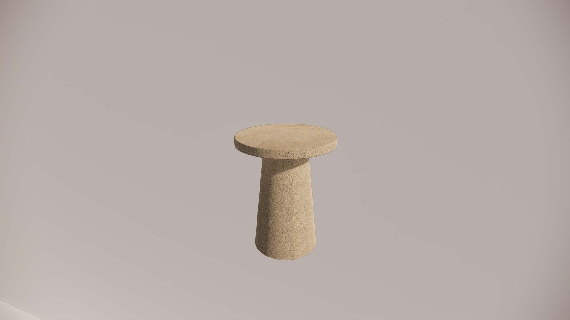 Limestone Natural Stone Textured Finish Side Table Front 
