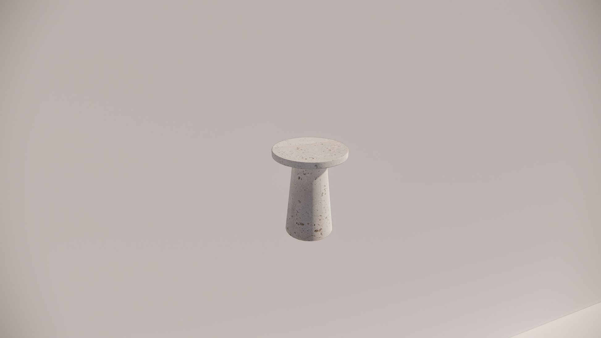 Natural Stone Travertine White Textured Finish Side Holes Table Top Front 