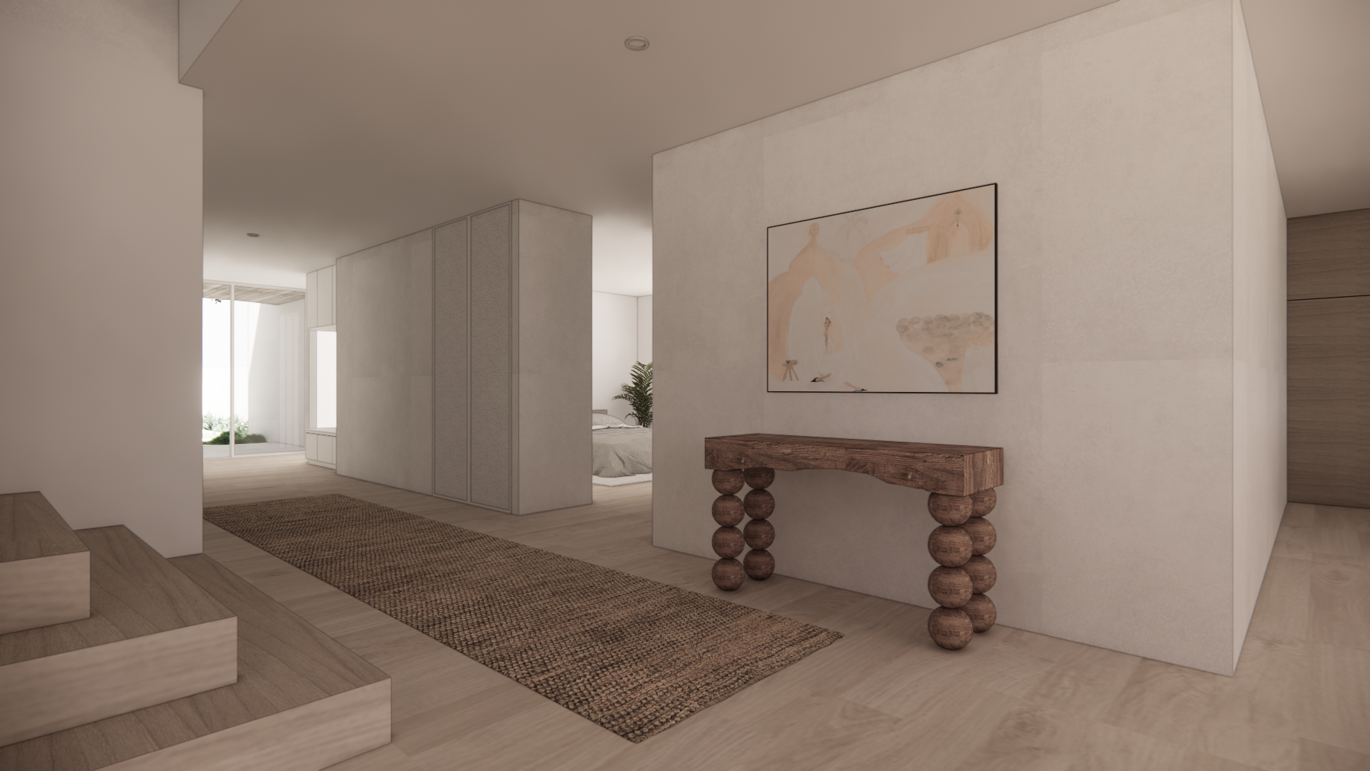 Natural Australian Blackwood Textured Finish Console Table Entry Entrance Living 